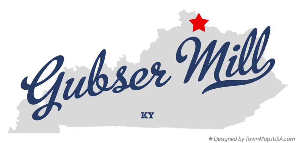 Map of Gubser Mill Kentucky KY