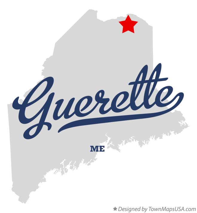 Map of Guerette Maine ME