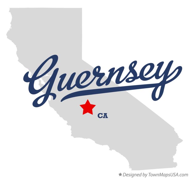 Map of Guernsey California CA