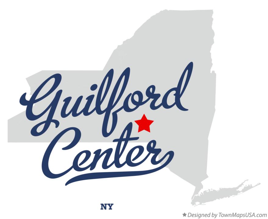 Map of Guilford Center New York NY