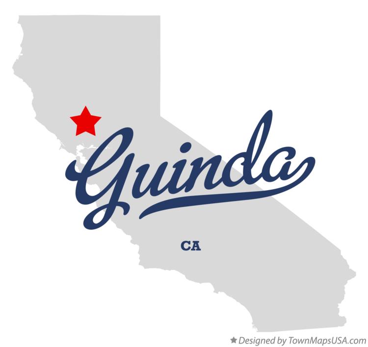 Map of Guinda California CA