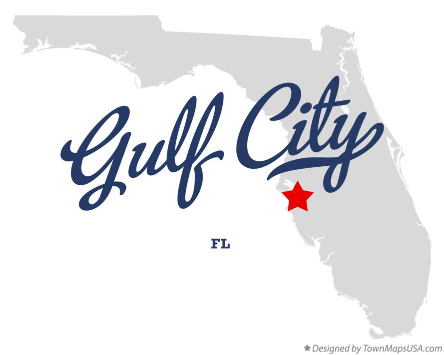 Map of Gulf City Florida FL