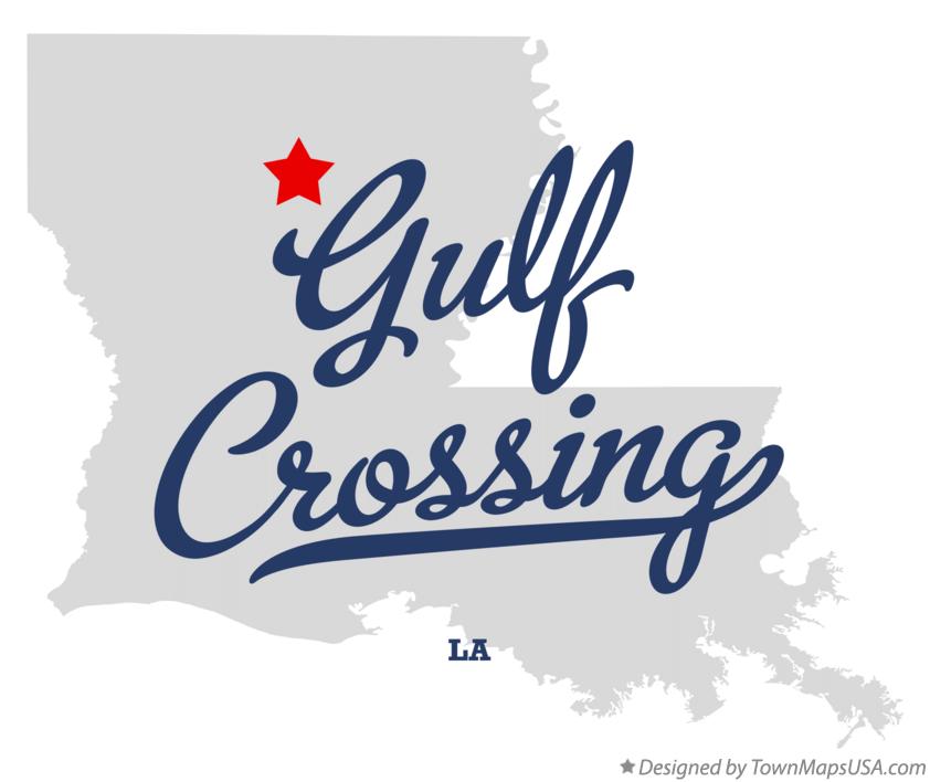 Map of Gulf Crossing Louisiana LA