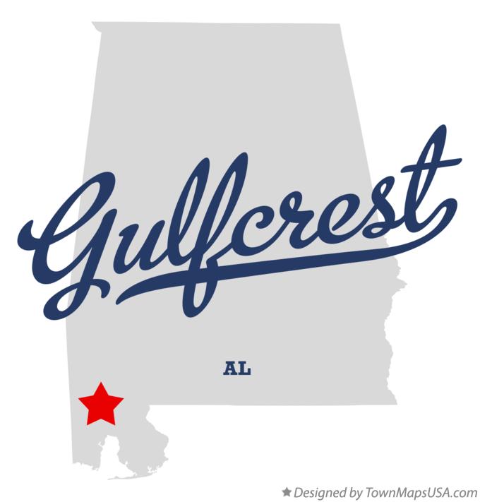 Map of Gulfcrest Alabama AL