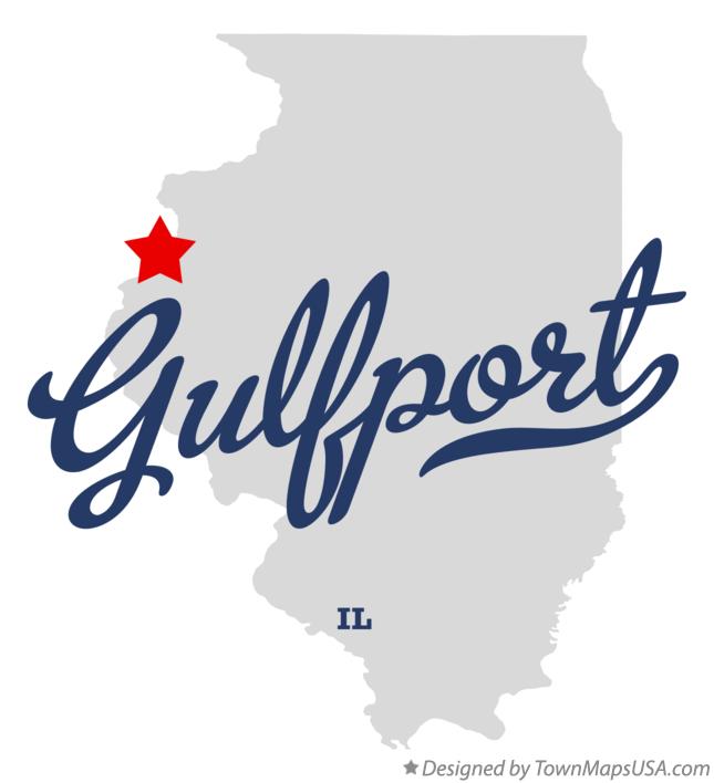 Map of Gulfport Illinois IL