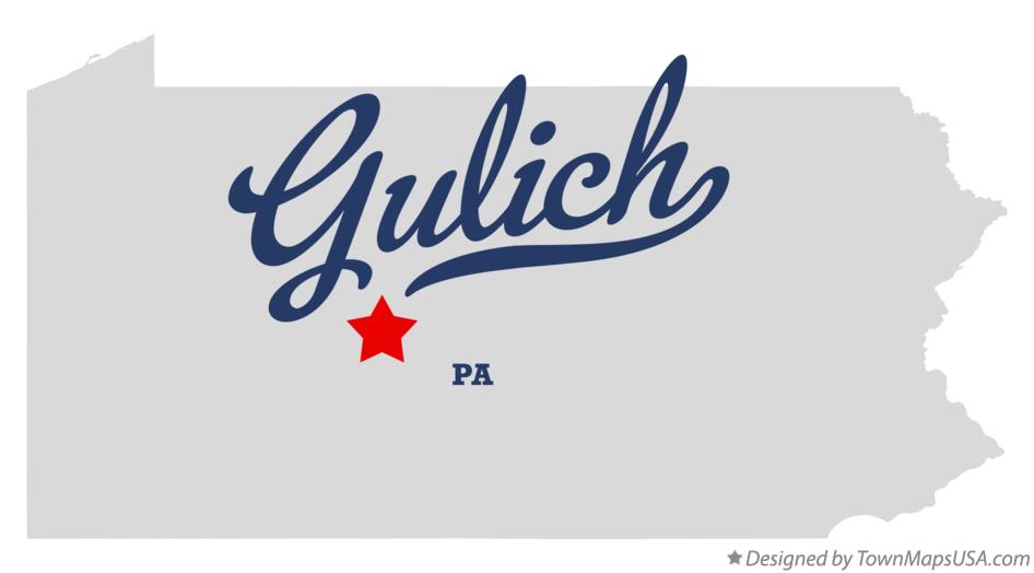 Map of Gulich Pennsylvania PA