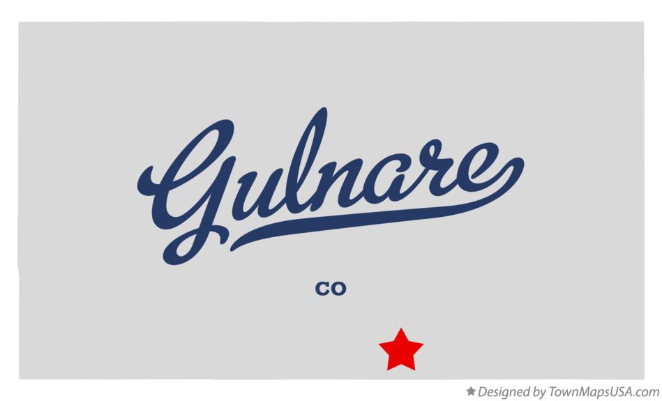 Map of Gulnare Colorado CO