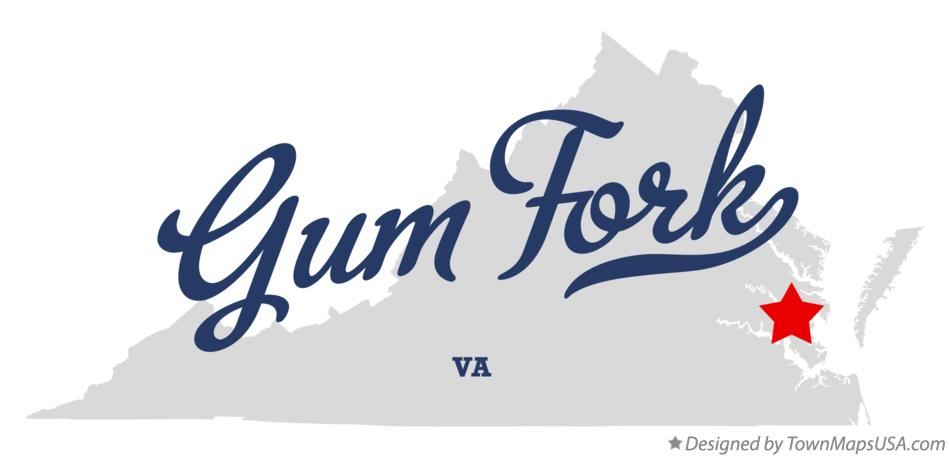 Map of Gum Fork Virginia VA
