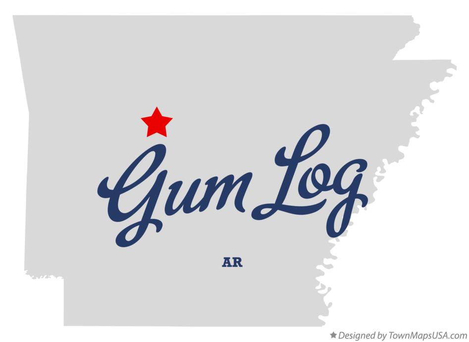 Map of Gum Log Arkansas AR
