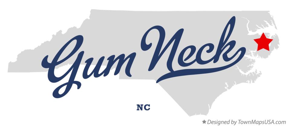 Map of Gum Neck North Carolina NC