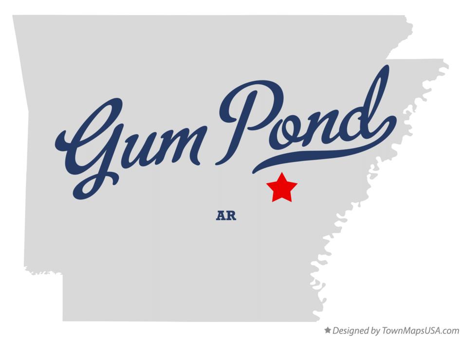 Map of Gum Pond Arkansas AR