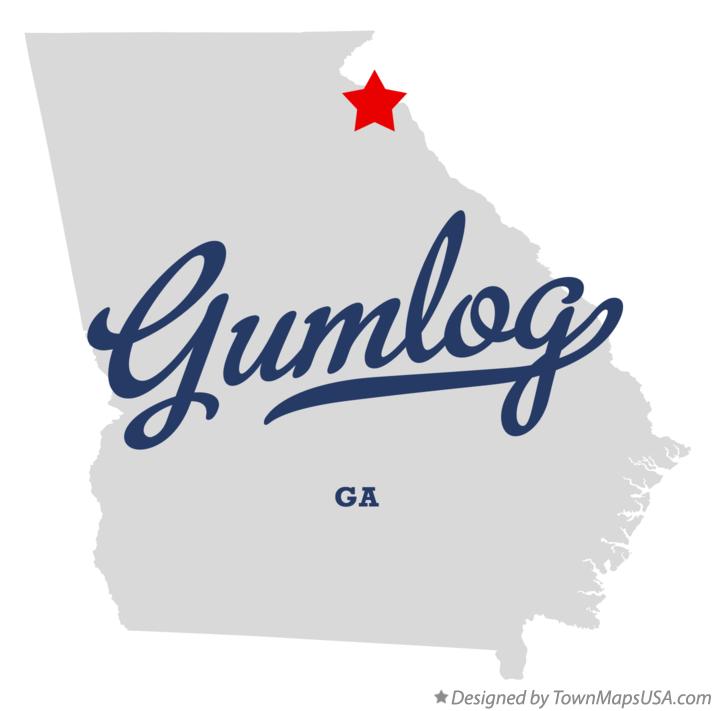 Map of Gumlog Georgia GA