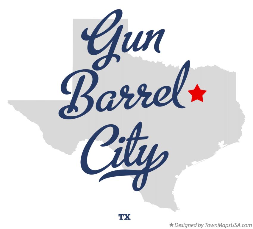 Map of Gun Barrel City Texas TX