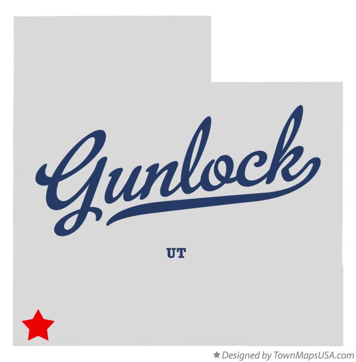 Map of Gunlock Utah UT