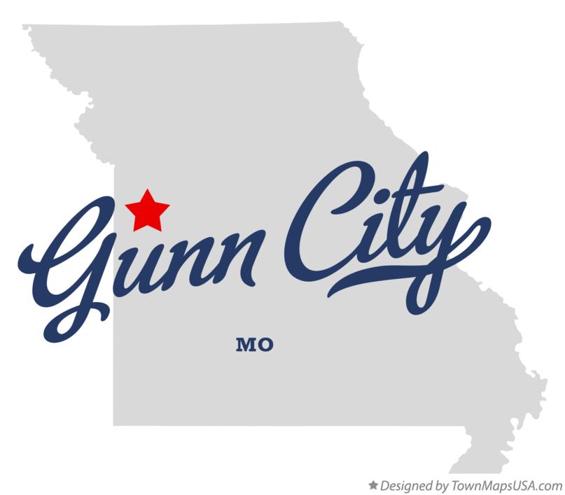 Map of Gunn City Missouri MO