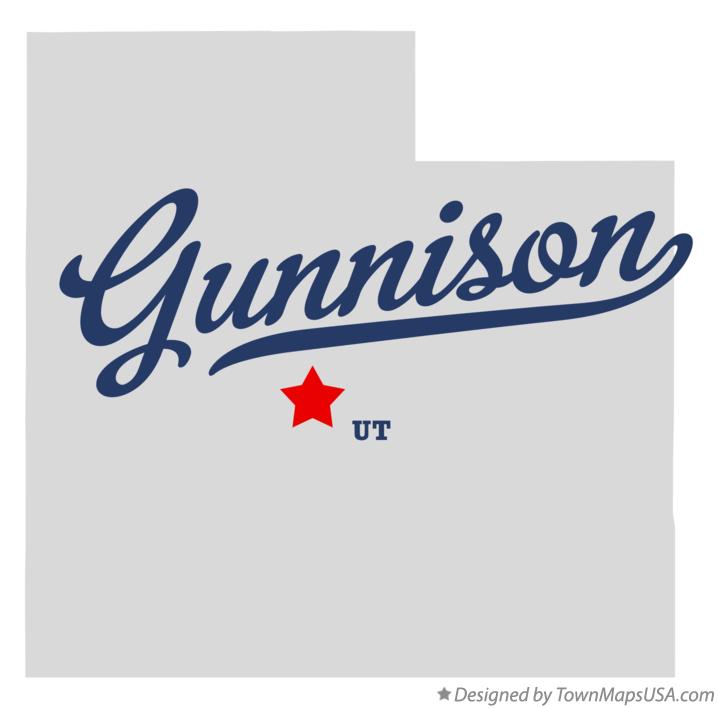 Map of Gunnison Utah UT