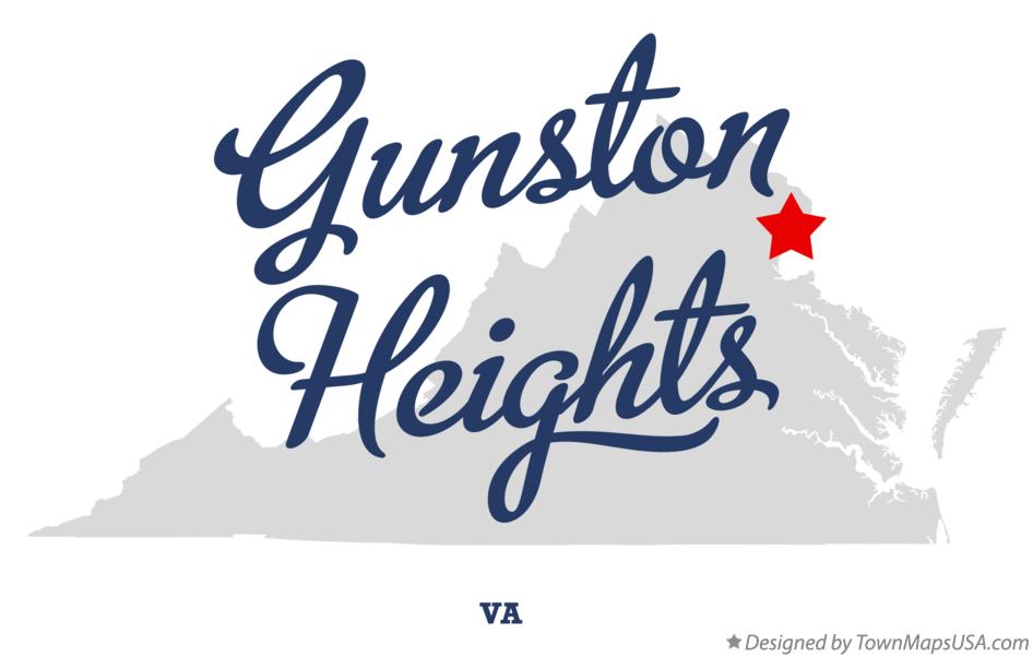 Map of Gunston Heights Virginia VA
