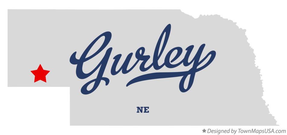 Map of Gurley Nebraska NE