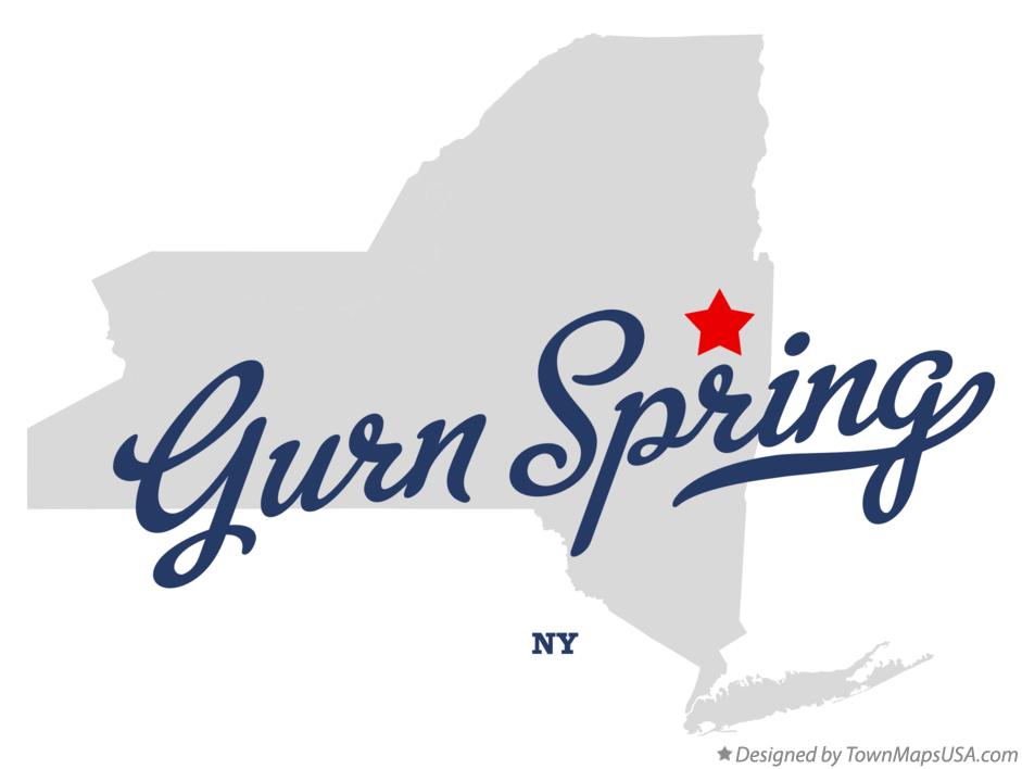 Map of Gurn Spring New York NY