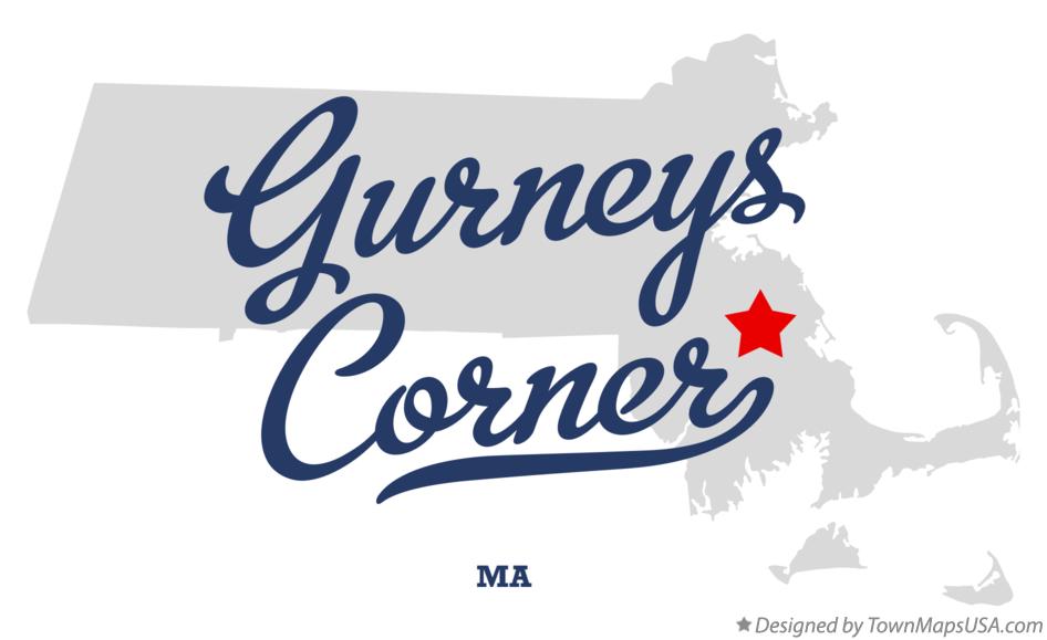 Map of Gurneys Corner Massachusetts MA