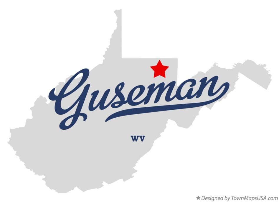 Map of Guseman West Virginia WV