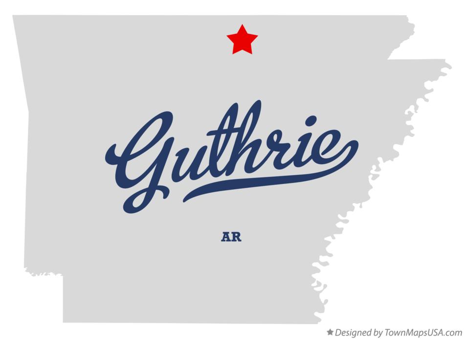 Map of Guthrie Arkansas AR