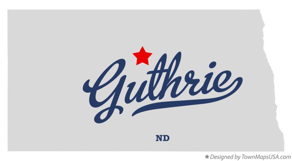 Map of Guthrie North Dakota ND