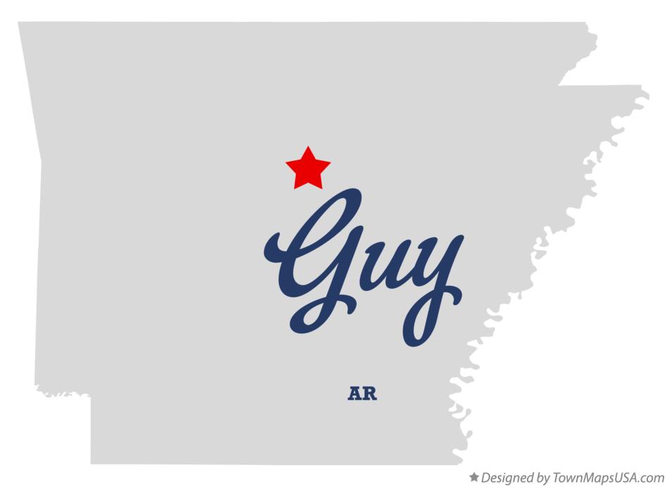 Map of Guy Arkansas AR