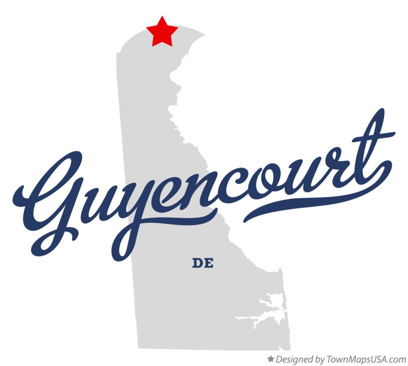 Map of Guyencourt Delaware DE