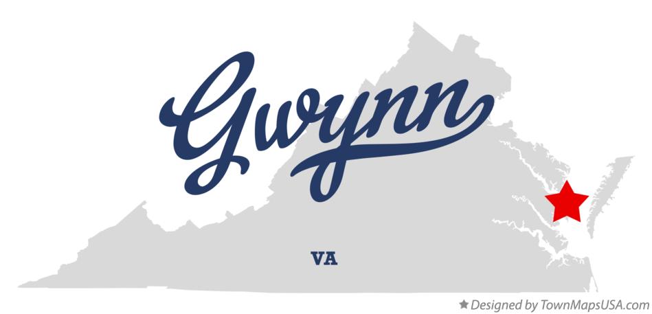 Map of Gwynn Virginia VA