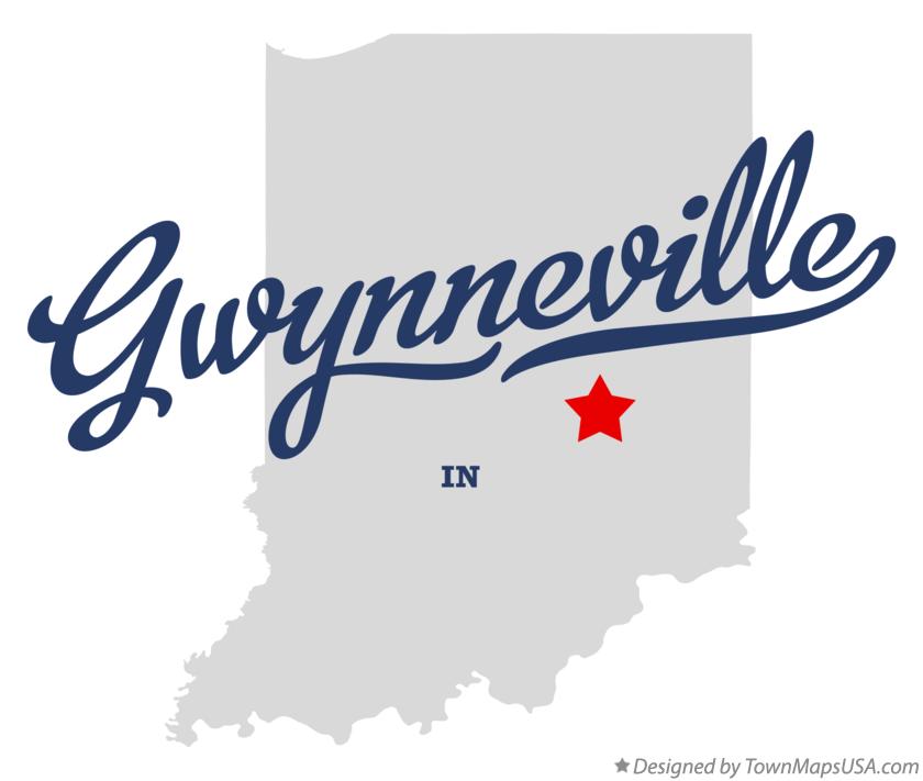 Map of Gwynneville Indiana IN
