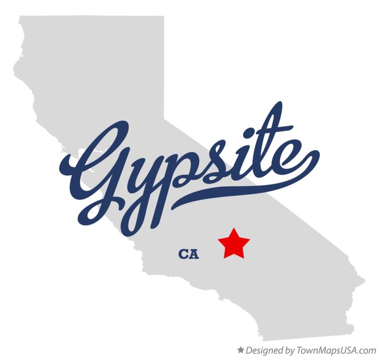 Map of Gypsite California CA