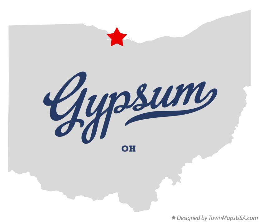 Map of Gypsum Ohio OH