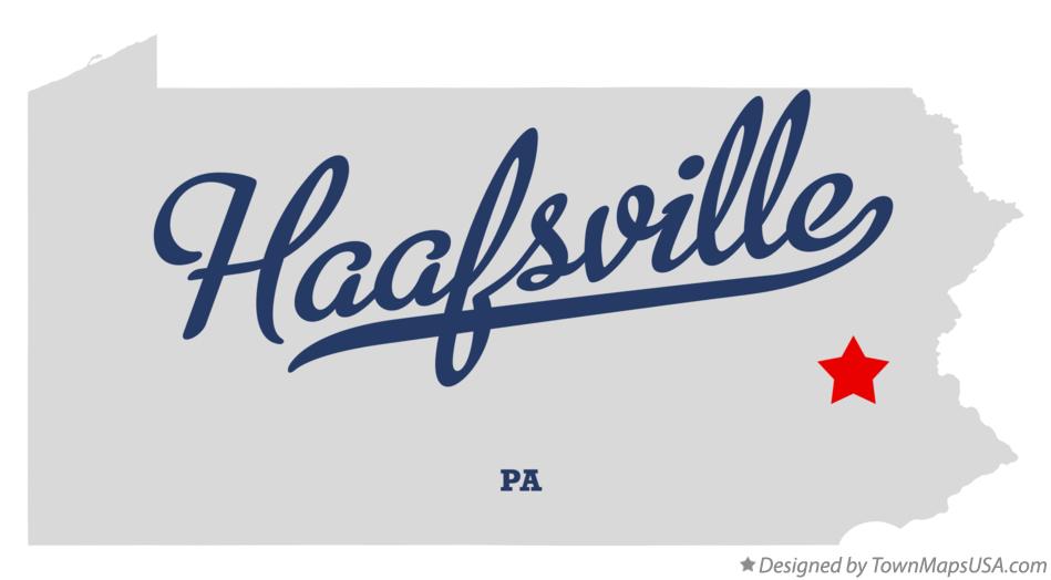 Map of Haafsville Pennsylvania PA