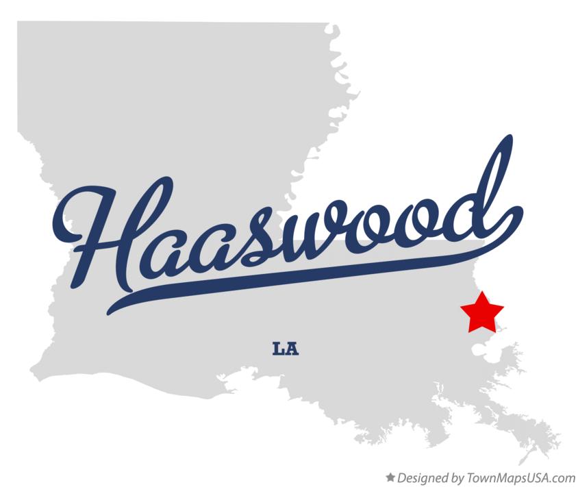 Map of Haaswood Louisiana LA