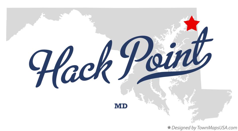 Map of Hack Point Maryland MD