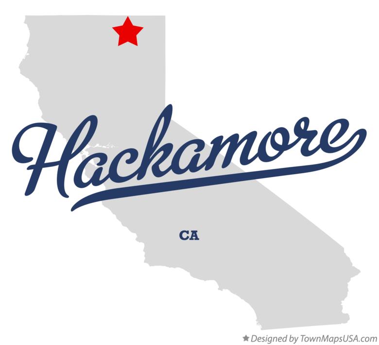 Map of Hackamore California CA