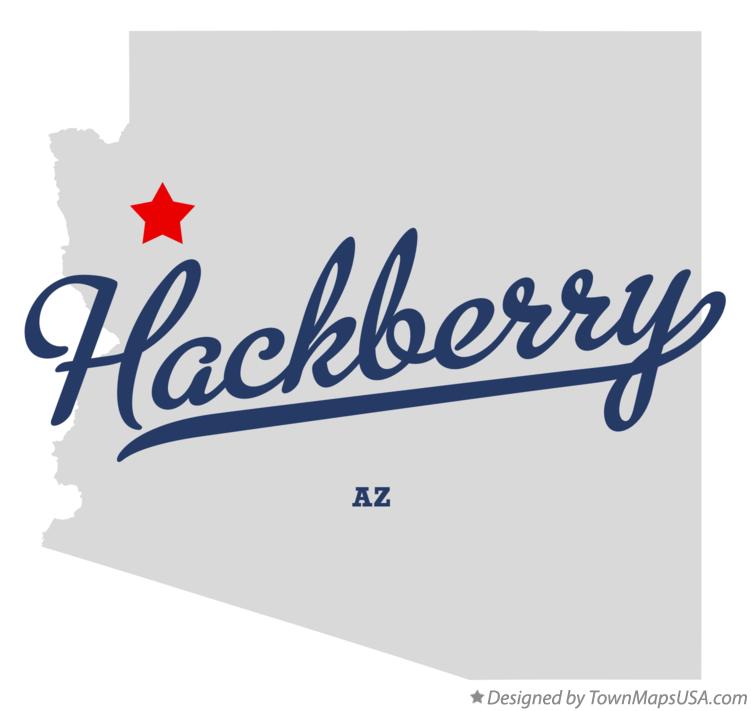 Map of Hackberry Arizona AZ