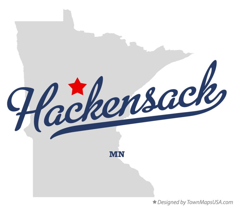 Map of Hackensack, MN, Minnesota