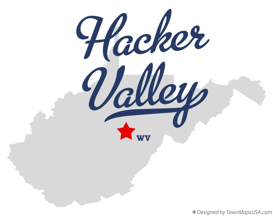 map of hacker valley wv