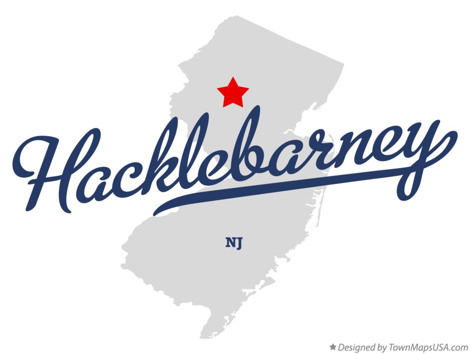 Map of Hacklebarney New Jersey NJ