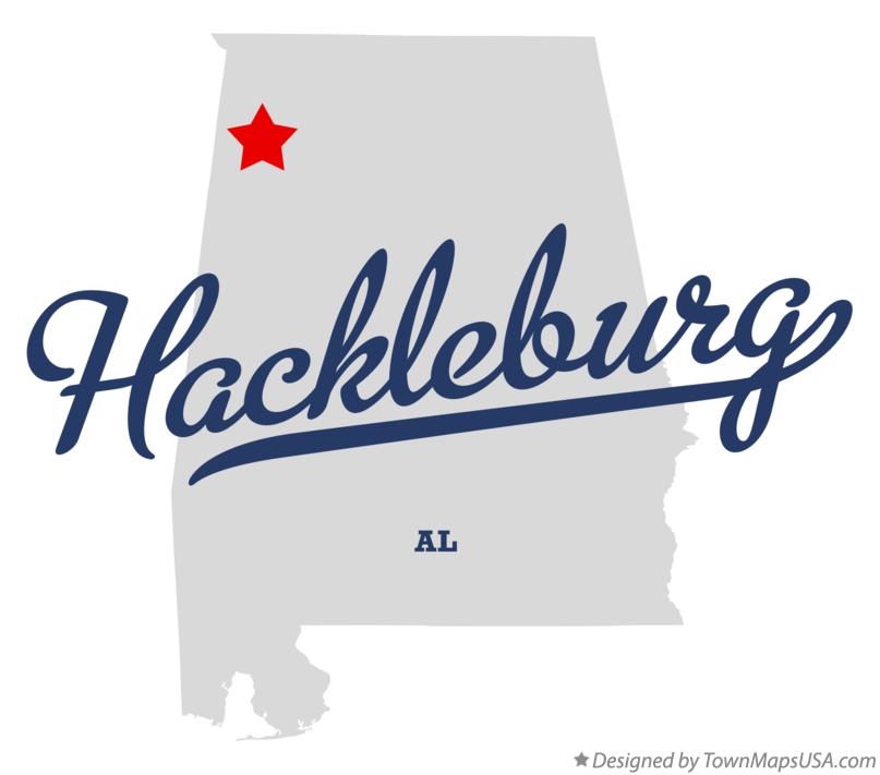 Map of Hackleburg Alabama AL