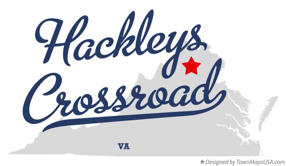 Map of Hackleys Crossroad Virginia VA