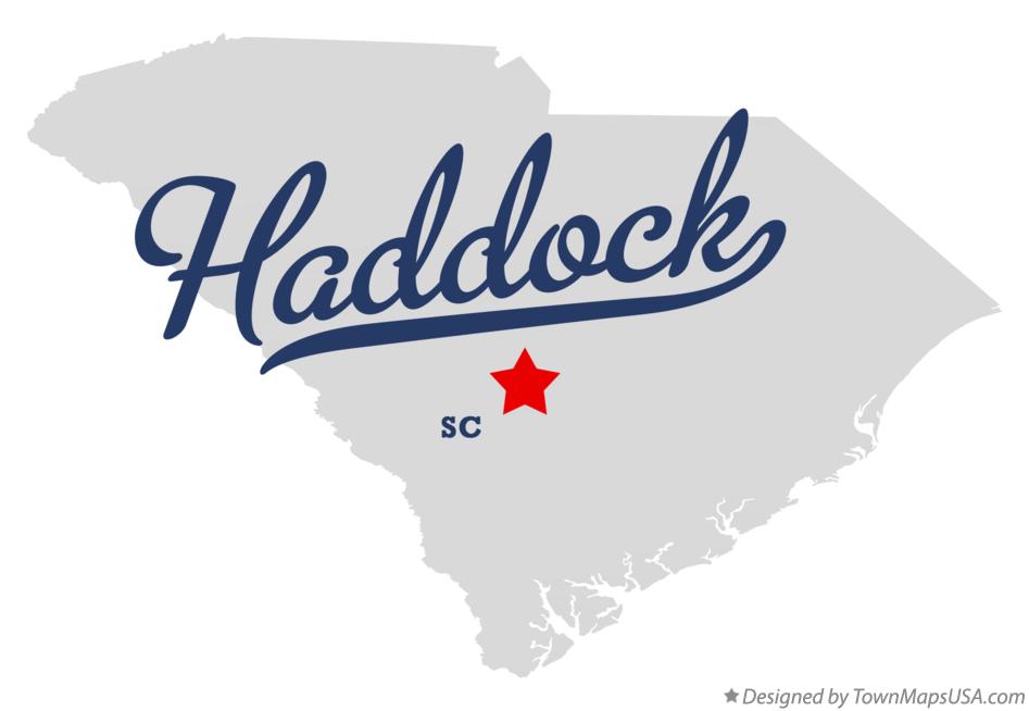 Map of Haddock South Carolina SC