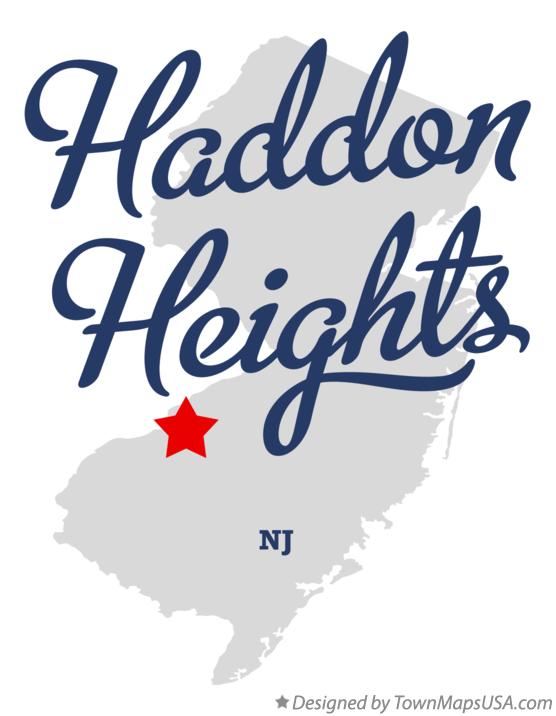 Map of Haddon Heights New Jersey NJ