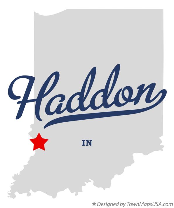Map of Haddon Indiana IN