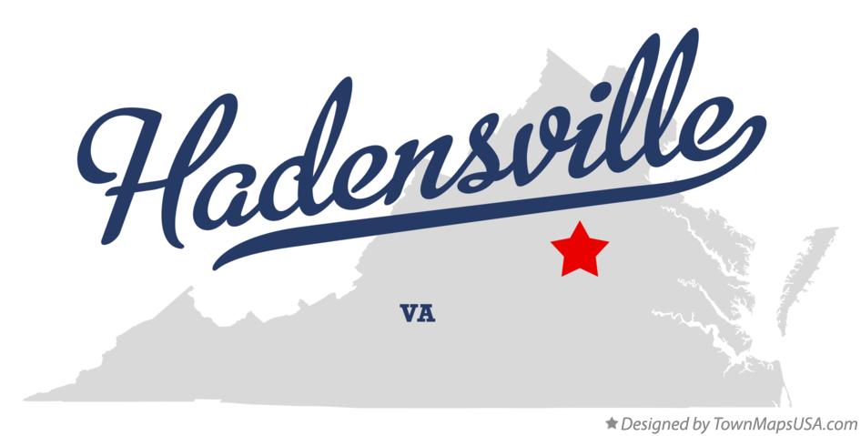 Map of Hadensville Virginia VA