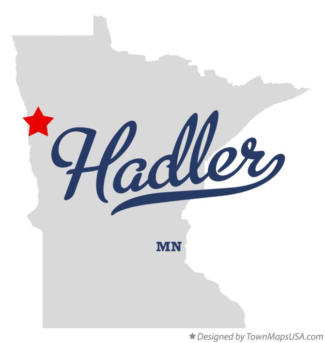 Map of Hadler Minnesota MN