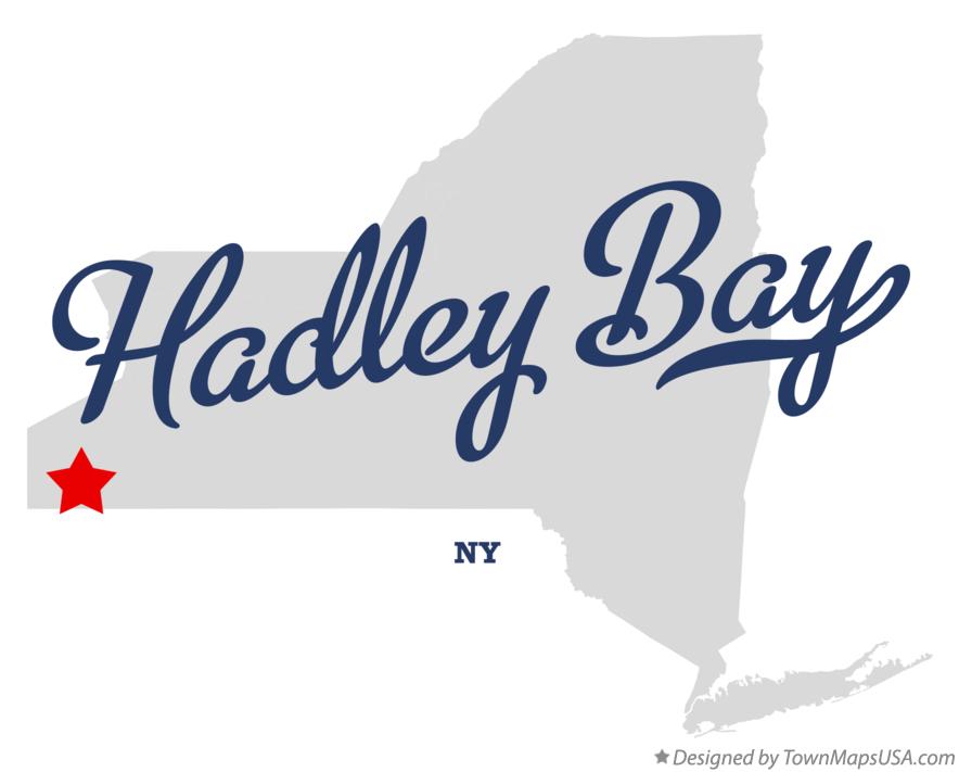 Map of Hadley Bay New York NY