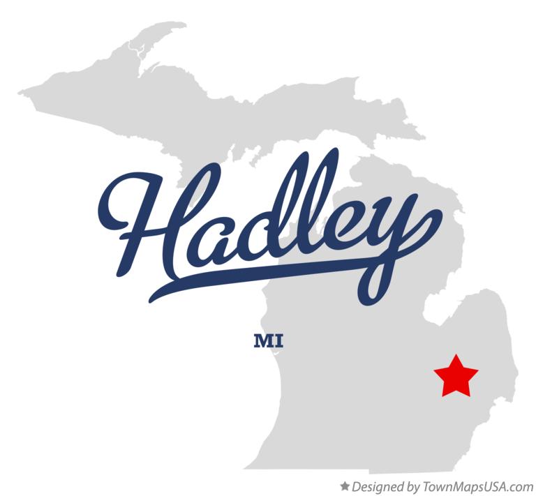 Map of Hadley Michigan MI